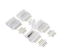Litcessory Conector de 4-Pines a Conector Extremo Cortado para Philips Hue Gradient Tira de Luz (4 Unidades, Blanco)