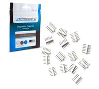 Litcessory Conector de 6-Pines a 6-Pines para Philips Hue Lightstrip Plus (15 Unidades, Blanco - ESTÁNDAR 6-PINES V3 / WiZ Lightstrip)