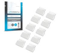 Litcessory Conector de 6-Pines a Conector Extremo Cortado para Philips Hue Lightstrip Plus (Soldable) (10 Unidades, Blanco - MICRO 6-PINES V4 / Solo Lightstrip)