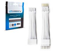 Litcessory Controlador a Adaptador de 6-Pines para Philips Hue Lightstrip Plus (Versión Desmontable, Blanco - ESTÁNDAR 6-PINES V3 / WiZ Lightstrip)