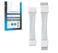 Litcessory Controlador a Adaptador de 6-Pines para Philips Hue Lightstrip Plus (Versión Desmontable, Blanco - MICRO 6-PINES V4 / Solo Lightstrip)