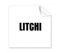 Litchi Fruit Nombre alimentos gafas paño de limpieza limpiador de la pantalla del teléfono 5 piezas regalo