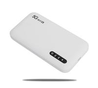 Lite 5G LTE Mobile Hotspot, dispositivo de punto de acceso móvil de ultra alta velocidad, WiFi portátil de 6100 mAh con ranura para tarjeta SIM, 16 dispositivos conectados, a prueba de polvo y agua,