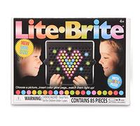 Lite Brite Basic Fun! 02216 Mini, Light Up Drawing Board, Mini LED Drawing Board with Colours, Travel-Sized Toys for Creative Play, Glow Art Neon Effect Drawing Board, Light Toys for Kids Aged 4 +