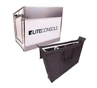 Liteconsole XPRS V2 - Soporte plegable para cabina de DJ y bolsa de transporte