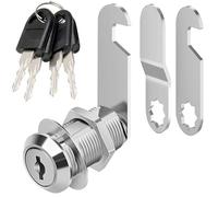 Litensh Boîte aux lettres serrure avec 4 clés boîte postale serrure tiroir serrure levier boîte aux lettres serrure à came serrure armoire serrure porte armoire serrure de casier (30MM)