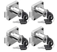Litensh Cam Lock 22mm, cerradura de seguridad para gabinete con llave, cerradura de armario diferente para muebles, gabinete, buzón (4)