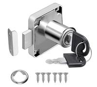 Litensh Cam Lock 22mm, cerradura de seguridad para gabinete con llave, cerradura de armario diferente para muebles, gabinete, buzón (1)