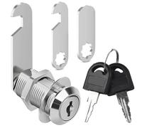 Litensh Cerradura de buzón de seguridad de 20 mm, cerradura de buzón de correo, cerradura de leva para cajón de gabinete, cerradura de puerta de caja de herramientas con llaves (1, 30 mm)