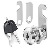 Litensh Cerradura de buzón de seguridad de 5/8 pulgadas, 16 mm,cerradura de leva de cajón de gabinete, cerraduras de armario de puerta de caja de herramientas con llaves