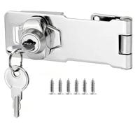 Litensh Cerradura de cerrojo para puerta con diferentes llaves, cerradura de cajón y armario, cerrojo con llave, cerradura con llave para gabinete, muebles, buzón, armario,3 pulgadas