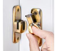 Litensh Cerradura de Pestillo de Puerta Abatible, Pestillos de Cerradura de Puerta de Granero de Ángulo Recto de 90/180 Grados, Herrajes de Aleación de Zinc Audaces Engrosados Anti-Óxido, Cerradura de