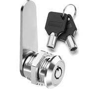 Litensh Cerradura tubular de leva con llaves diferentes, cerradura de buzón de correo y gabinete, cerradura de puerta y cajón, cerradura de armario (16 mm)