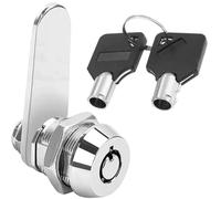 Litensh Cerradura tubular de leva de rosca de 16 mm, cerradura de buzón de 5/8 pulgadas, cerradura cilíndrica para puerta, cajón, armario, buzón con llaves iguales