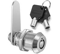 Litensh Cerradura tubular de rosca de 20 mm, cerradura de cilindro para buzón, armario, buzón con llaves iguales (1, 20 mm)