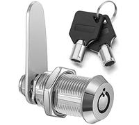 Litensh Cerradura tubular de rosca de 30 mm, cerradura de cilindro para puerta, cajón, armario, buzón con llaves iguales (1, 30 mm)