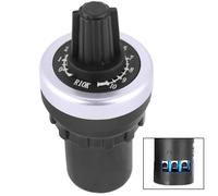 Litensh LA42DWQ Regulador giratorio de 22 mm, 10000 ohmios, interruptor de potenciómetro, resistencia y velocidad variables, 10000 ohmios