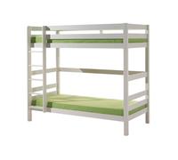 Litera 90x200 altura 180 cm somier incluido vipack pino - blanco