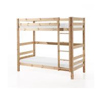 Litera 90x200 altura 180 cm somier incluido vipack pino - madera