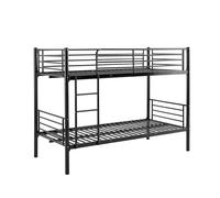 Litera alberto | color: negro | colchones: 2 colchones 90x190