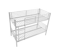 Litera alberto | color: plata | colchones: 1 colchón 90x190