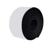 Litera almohadilla de escalera autoadhesiva, 200 x 8 cm, antideslizante, protección contra peldaños, cubierta para cama alta, escaleras, seguridad infantil, color gris (negro)