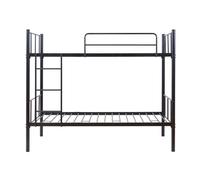 Litera berimma para 2 personas acero 90x200 cm - negro [en.casa]