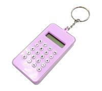 Litera De Calculadora - Pequeña Calculadora Linda Colgante Colgante, Calculadora De Bolsillo LCD De 8 Dígitos | Gadget De Anillo De Clave De Dibujos Animados Versátil, Encanto De Bolsa De Escolai