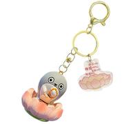 Litera de caricatura animal, colgante de figura de acción - Good Luck Doll Kearchain Charm - Accesorio de decoración de diseño de Budas para bolsos, mochila, llaves de coche, teléfono, 4, Se référer