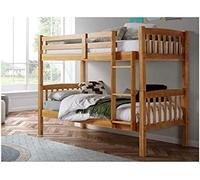 Litera de madera maciza de pino - venprodin - 156 alto x 205 de ancho x 100 profundo - color miel