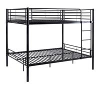 Litera doble "adam" - somier incluido - 140 x 190 cm - negro