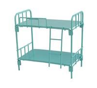 Litera en miniatura a escala 1/12 con escalera para decoración de casas de muñecas, diseño resistente que ahorra espacio