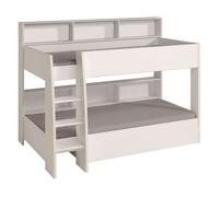 Litera infantil mouse 90x200 cm dormitorio juvenil en color blanco mate