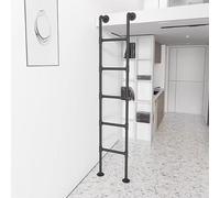 Litera Negra de Escalera de Salida de Pozo - Emergencia de Alta Resistencia para Ventana - Loft de Hierro Forjado para Escalada Interior y Exterior S - Tamaño (2.6M/8.5Ft/102In)