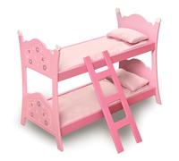 Litera para muecas Badger Basket Blossoms and Butterflies con escalera y ropa de cama para muecas de 18 a 20 pulgadas, diseo floral y mariposa