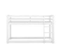 Litera para niños y adolescentes 90x200 cm, sin colchón, Blanco