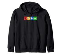 Literal Estilo Tabla Periódica Sudadera con Capucha