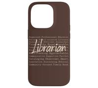Literary Girl Bookish Bibliotecaria Vintage Divertido Regalo de Lectura Carcasa para iPhone 14 Pro