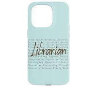 Literary Girl Bookish Bibliotecaria Vintage Divertido Regalo de Lectura Carcasa para iPhone 15 Pro