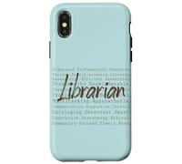Literary Girl Bookish Bibliotecaria Vintage Divertido Regalo de Lectura Carcasa para iPhone X/XS
