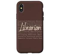 Literary Girl Bookish Bibliotecaria Vintage Divertido Regalo de Lectura Carcasa para iPhone X/XS