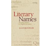 Literary Names: Personal Names In English Literature