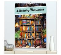 Literary Treasures (High Quality Premium Wall Calendar 2026 DIN A2 portrait),CALVENDO 12 Month Wall Calendar: Discover a year of enchanting Literary ... and timeless stories come to life.