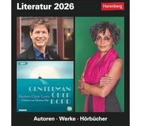 Literatur Tagesabreißkalender 2026 - Kulturkalender - Autoren, Werke, Hörbücher: Tischkalender für jeden Tag mit den Größen der Literatur. ... Abreißen mit Literatur-Quiz für Bibliophile