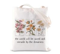 Literature TOG Book Inspire - Bolso de mano para amantes de las lavandas, regalo de corazón de fuego, libro para fanáticos, novela de fantasía, The Dreamers T UK, INCHES