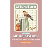 Literature Word Search Puzzle Book: Engaging Puzzles About Poetry, Old English, and More