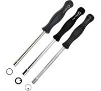 LiteTour - Kit de 3 piezas para ajuste de carburador (21 dientes estriados, Pac Man, A-Circle) para ajuste de carburador de motor pequeño común de 2 tiempos. Herramienta de ajuste para puesta a punto