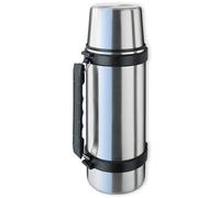LiteXpress Isosteel VA-9553Q matraz de vacío de Acero Inoxidable 18/8 de vacío Equipado con un Sistema de Apertura de una Mano Quickstop y Equipado con un Mango y una Taza 1 l