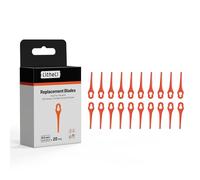 Litheli 20 Piezas de Cuchillas de Plástico de Repuesto, para Recortadora de Césped Litheli de 25 cm, para Jardín y Césped