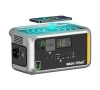 Litheli Estación de energía portátil B600 600 Wh, salida de CA de onda sinusoidal pura, generador solar, carga rápida de 100 W PD, CA/CDC/USB para camping, jardinería, caravanas, fiestas, emergencias